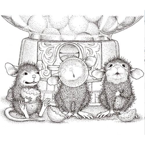 Cartoon mouse Transparent Clear Silicone Stamp/Seal for DIY scrapbooking/photo album Decorative clear stamp sheets A1778