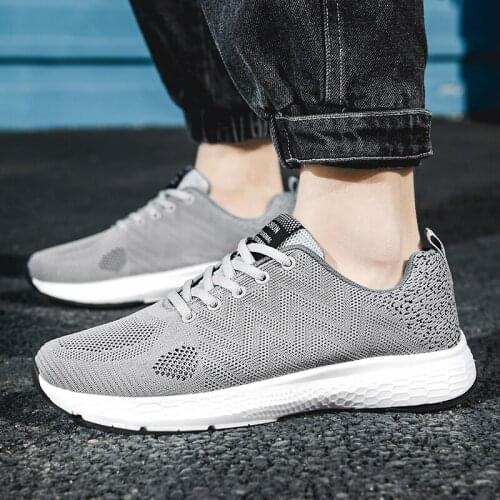 Mens Running Shoes Fashion Jogging Shoes Breathable for Man Sneakers Slip on Loafer Shoe Mens Light Casual Footwear Size 46