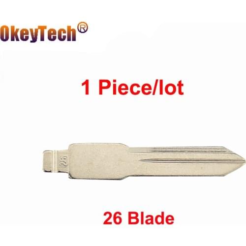 OkeyTech Metal 1Piece/lot 26 Car Key Blade For G M Buick Replacement Flip Remote Control KD Keydiy No.26 Uncut Blank Blade