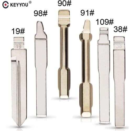 KEYYOU 20pcs HU101 FO21 FO38 Remote Key For Ford Fusion Focus Mondeo Fiesta Galaxy Flip Blank #19 #38 #90 #91 #98 #109 KD Blade