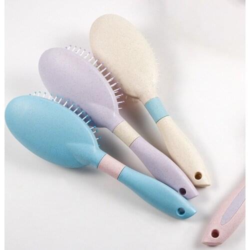 Beauty Wheat Straw Hair Comb Hair Care Styling Airbag Massage Hair Brush Women Reduce HairLoss Barber Accessories Wholesale