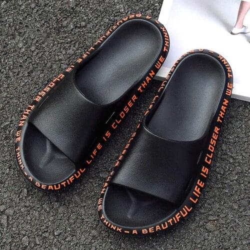 Summer Couple Fashion Slippers Women/Men Slides Bathe Bathroom Shoes Lovers Indoor Floor Sandals Ladies Home Non-Slip Flip Flops
