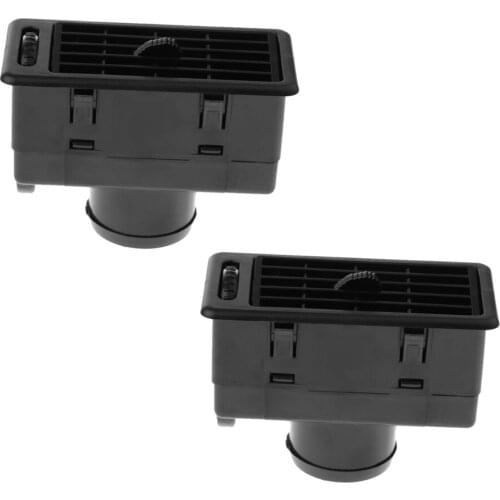 Universal RV ATV Heat AC Air Exhaust Vent Dash Ventilation Outlet for Car Truck Vehicles (Pack of 2, Black)