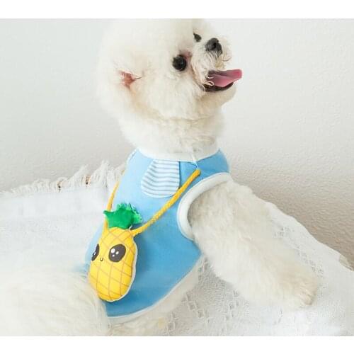 Xs-xxl Corgi Cartoon Dog Clothes For Small Dog Supplies Funny Summer Dog Vest For Pet Clothes Pomeranian Clothes Casual Puppy C