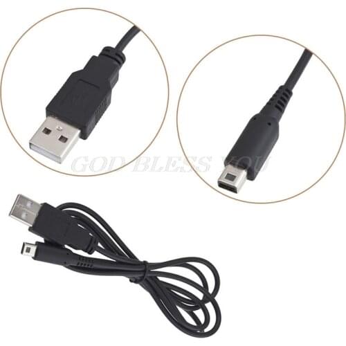 Black 1.2M USB Power Charger Charging Cable for Nintendo 3DS DSi NDSI XL Drop Shipping