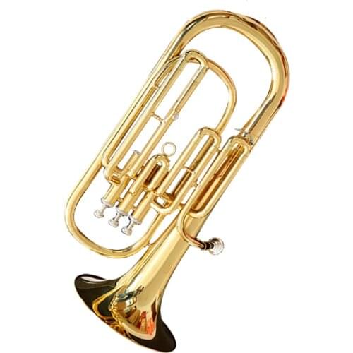 Factory Price Gold Lacquer Brass Eb Marching Professional Euphonium Compensating
