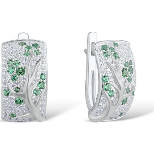 Newest Models Genuine 925 Sterling Silver Earrings For Women Chinese Style Round Finger Rings Lovely Women Fashion Jewelry Gift