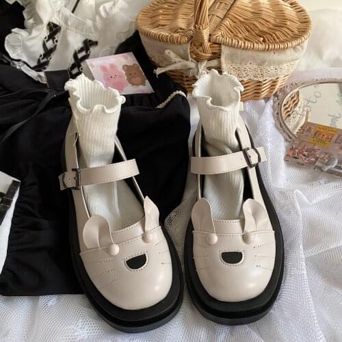 Female Mary Jane single shoes 2021 summer new trend British style cute kitten shallow mouth thick bottom big head casual shoes