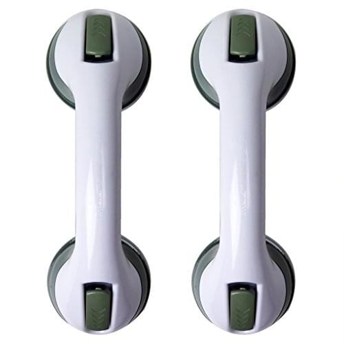 2pcs,Bath & Shower Handle W/Strong Hold Suction Cups for Safety Grab, S/2