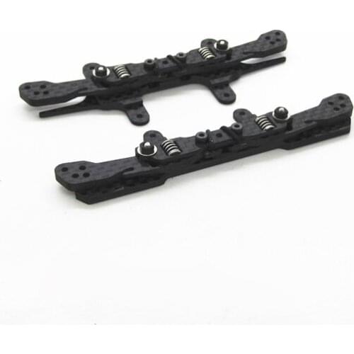 3mm Front/Rear Carbon Fiber Reinforcing Plate Roller Stay With Springs 94697/95257 FRP for Mini 4WD Car Model