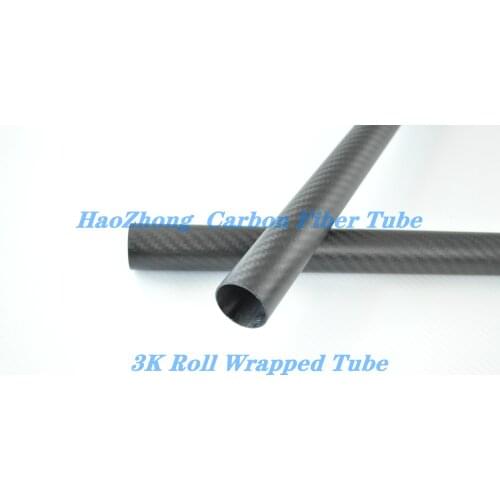 3 pcs 12MM OD x 10MM ID Carbon Fiber Tube 500MM Long, wing tube Quadcopter Hexacopter Model 12*10
