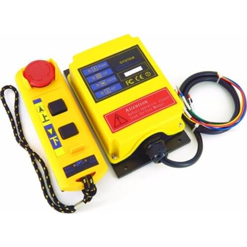 A2S Industrial Hoist Crane Control Switch Wireless Remote Controller Switch 1 Receiver 1 Transmitter AC36V AC220V AC380V DC24