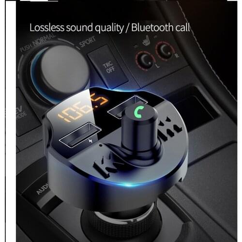 Dual USB Car Charger FM Transmitter Bluetooth Car Kit Audio Adapter Car MP3 Player TF Card 3.1A Car Phone Charger