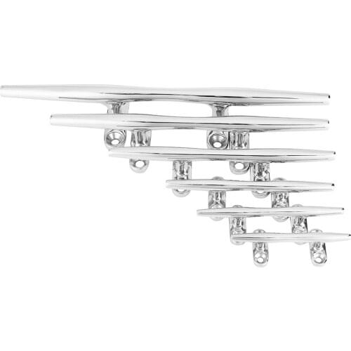 Free Shipping Marine 316 Stainless Steel Mooring Cleat 6 Inch 8 Inch 10 Inch For Boat Yacht Bollard Mooring Dock Deck Rope Cleat