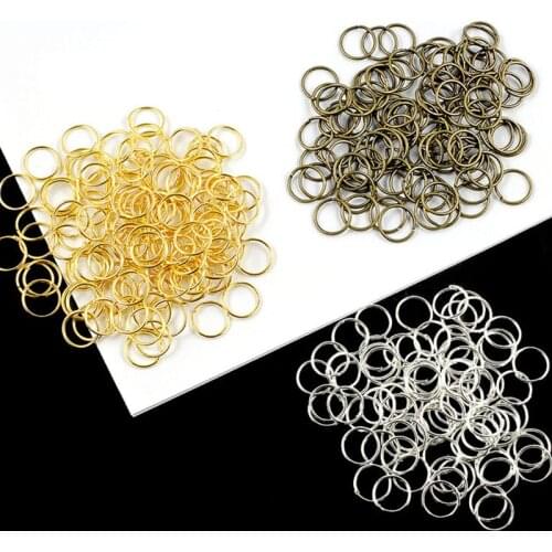 Practical Key Chains Open Rings DIY Necklace Bracelet Pendant Connecting Ring Useful Handcraft Ornament Accessories 100pcs