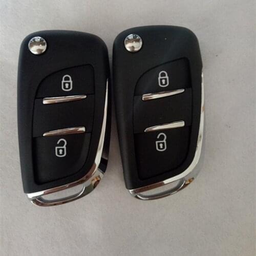 DAKATU CE0536 2 Button modified Flip Car Remote Key Shell For Peugeot 107 206 207 307 308 407 308 Citroen C2 VA2/HU83 Blade
