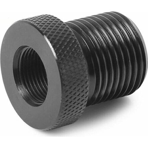 For Auto Replacement Parts 1pc 1/2-28 to 3/4-16 Automotive Threaded Oil Filter Adapter Black Steel Threaded Adapters Mayitr