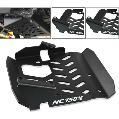 For HONDA NC750X 2017-2020 2019 2018 NC 750 X NC750 X NC 750X Motorcycle CNC Black Skid Plate Engine Protector Bash Guard Set