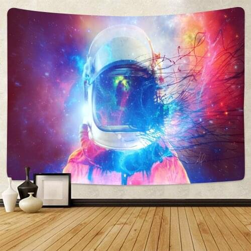 Astronaut Tapestry Spaceman Planet Wall Hanging Home Decor Living Room Funny Fantasy Galaxy Tapestries for Bedroom Aesthetic