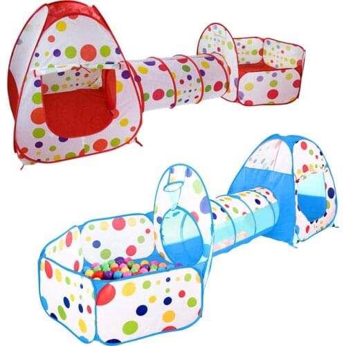 3 Pieces / Set Of ChildrenS Game Tent Crawling Tunnel And Ball Pool Tent Toy Baby House Crawling Marine Ball Tent Toy