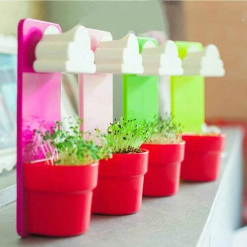 Creative Planter Pot Wall Hanging Cloud Flowerpot Plastic Mini Desktop Flower Pot Wall-Hung Rain Water Pot Home Decorative