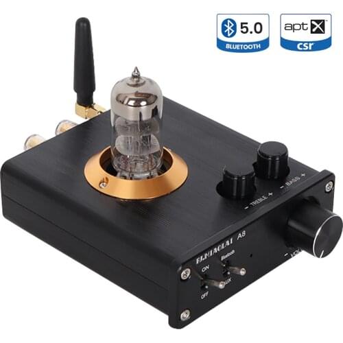 PJ.MIAOLAI 6N3 Tube Amplifier QCC3008 APTX Bluetooth 5.0 TPA3116 MAX9722 50W*2 Sound AMP Speaker Home Theater DIY