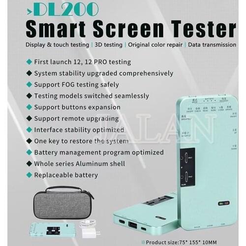12Pro/12 Pro Max/ 12 Mini Screen Tester DL200 Light Sensor 3D Touch LCD Didplsy Test Tool Update System Online 11 Pro XR XS MAX