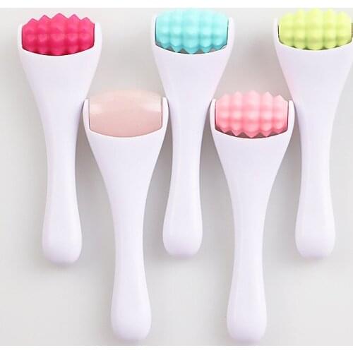1Pc Mini Handheld Roller Massager Slimming Facial Eye Relaxation Skin Care Beauty Bar Portable Facial Skin Care Massage Tool