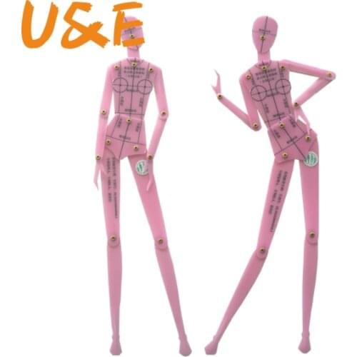 Fashion Drawing Ruler Garment Design of Human Body Dynamic Hand Drawing Template Ruler Women Effect Drawing Style