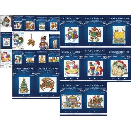 Hot Sell Counted Cross Stitch Kit Wind Chime Santa Father Christmas Tree Ornament Ornaments Dim 08765