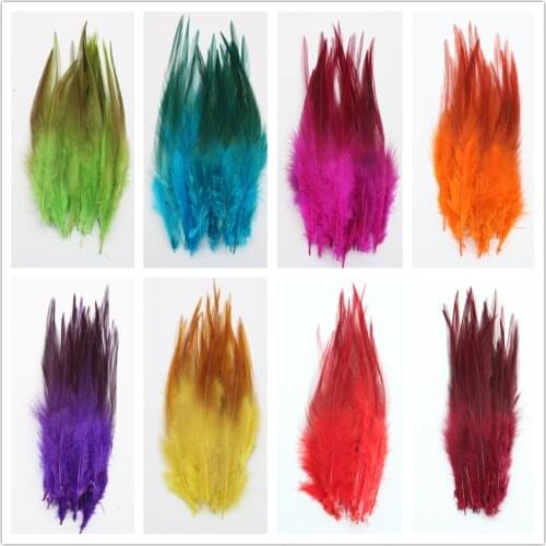 Wholesale 50 Pcs/Lot Chicken Feather 10-15cm DIY Rooster Feathers Jewelry Plume Decoration For Wedding Party Clothing Plumes