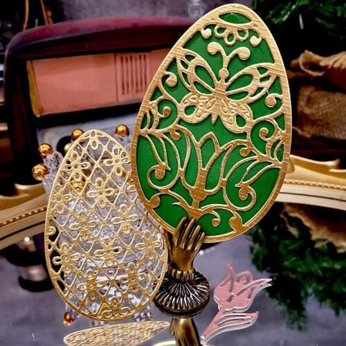 Panalisacraft Lace Easter Eggs Metal Cutting Dies for DIY Scrapbooking/Card Making/Kids Fun Decoration Supplies