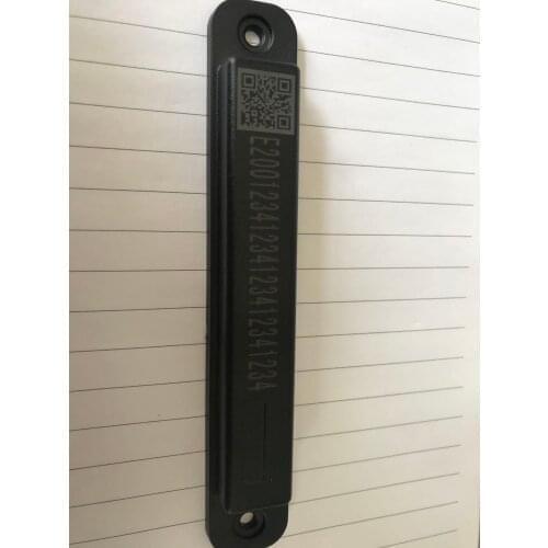 Printed barcode ID number program data long range Anti Metal RFID uhf Tag on metal Passive UHF RFID Tag warehouse inventory