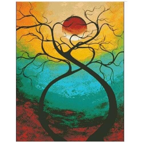 Embroidery Package Hot Sell Best Quality Cross Stitch Kits Tree Dream Free Shipping