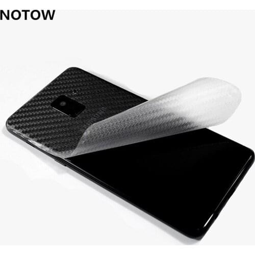 NOTOW Durable 3D Anti-fingerprint Carbon Fiber Back Stickers Screen Protector Film for Samsung A8 A8Plus 2018/s8/s8plus s9