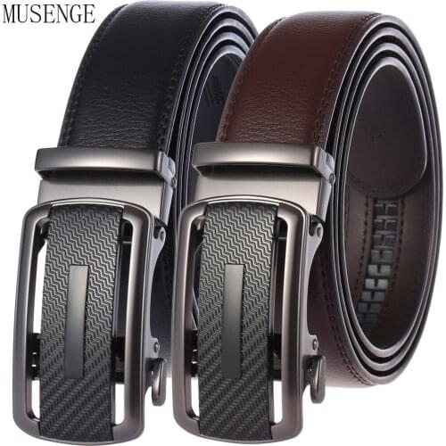 Automatic Buckle Men Belt Genuine Leather High Quality Belt Male Luxury Designer Strap Waistband Fashion New Apparel Accessories