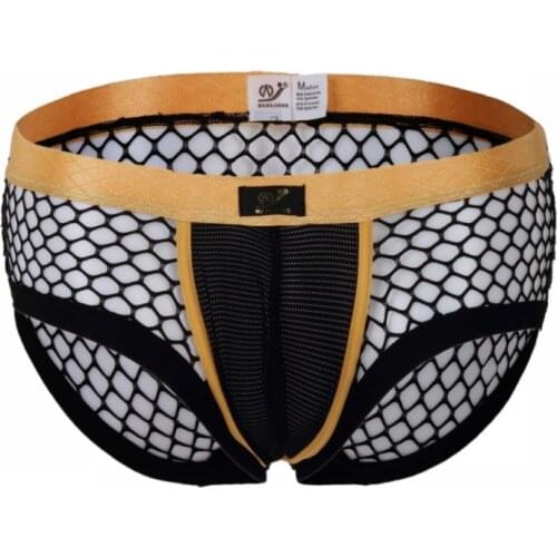 Sexy Mens Mesh Underwear Ultra-thin Panties Phnom Penh Boxer Short Underpants U Convex Mid Waist Male Straight Pants Breathable