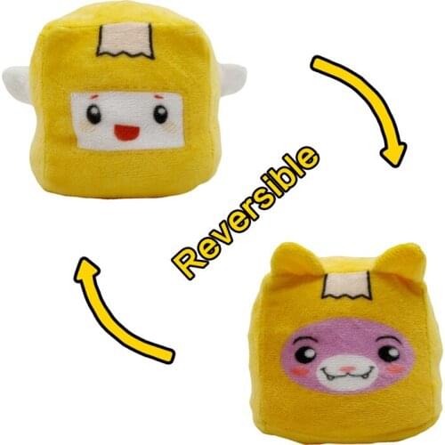 1 Piece Lankybox Detachable Cartoon Robot Plush Toy Double-Sided Reversible New Arrival Childrens Gift Bed Pillow