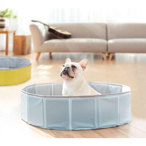 Pet Dog PVC Folding Bathtub Puppy Kitten Durable Bath Swimming Pool Shower Basin For Dog Cat Convenient Bath Tub Pet Supplies