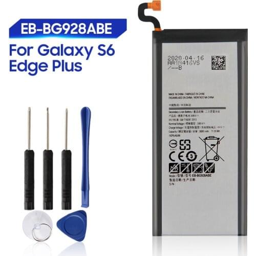 Original Samsung Battery For Galaxy S6 edge Plus G928P G9287 G928F G928V G9280 SM-G9280 S6edge+ Genuine EB-BG928ABE EB-BG928ABA