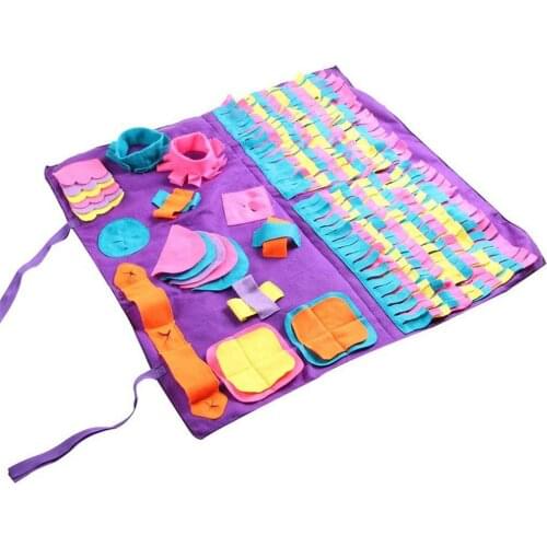 Pet Training Mats Detachable Dog Sniffing Mat Feeding Mats Training Mats Slow Feeder Nosework Smelling Blanket