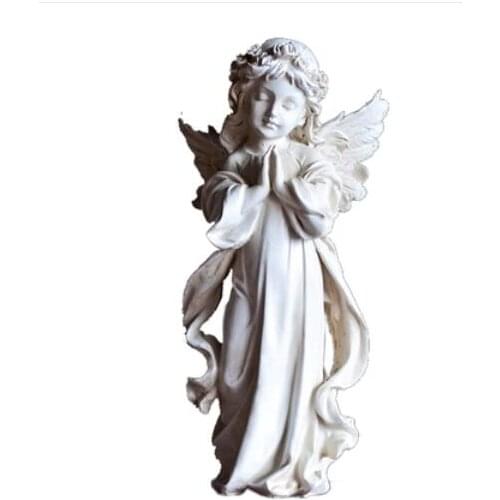 Vintage do old resin girl Venus girl resin sculpture angel characters wedding room resin merry christmas decorations for home
