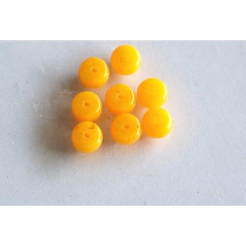 Yellow Resin Beeswax New Fashion New Arrival Hot Selling 8X5mm Abacus Loose Beads 15 Inches B85