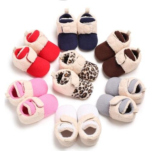 Winter 0-1 years old men and women baby warm snow boots soft bottom non-slip baby toddler shoes