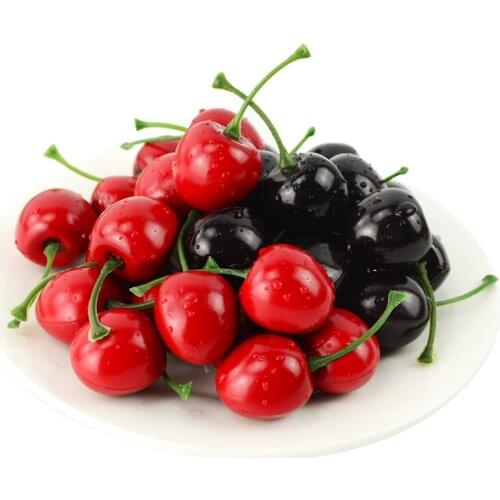 050 Simulated cherry cheli plastic fake cherry jujube red cheli false cherry props 5.5*2.7cm