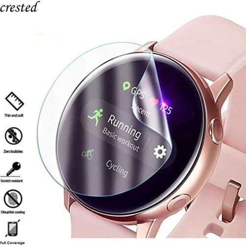 2Pc Screen Protector For Samsung Galaxy watch active2 strap 3D HD Ultra-thin Full (not glass) Galaxy watch Active 2 44mm 40mm