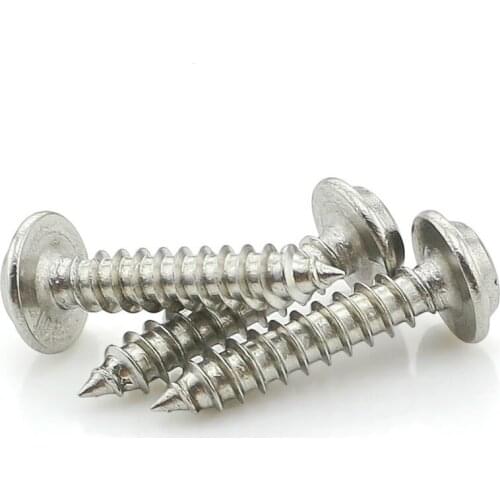 304 Stainless Steel Head Tapping Screws With Pad M3*6