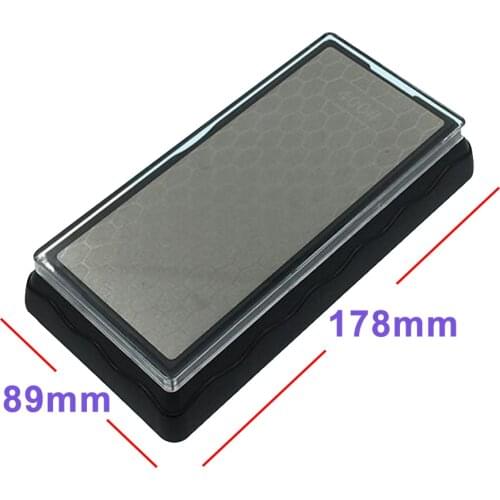 Diamond Sharpener Double Sided Knife Sharpeners Whetstone Kitchen Chef Sharpening Stone Knife Grinding Tool 400/1000 Grit 3