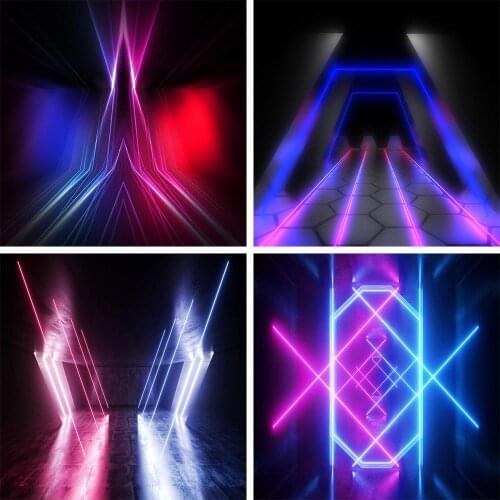 Avezano Fluorescent Stage Photography Background Glitter Light Laser Beam Birthday Party Portrait Photo Backdrop Photocall Decor