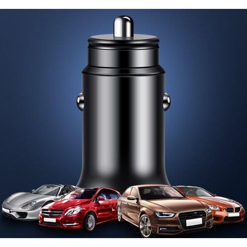 4.8A5V Car Chargers 2 Ports Fast Charging Dual USB Car-charger Adapter For Peugeot 206 207 208 306 307 308 407 408 508 2008 3008